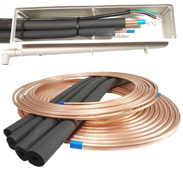 kit pre instalacion completo caños 1/4 y 3/8 con caja - Imagen 2