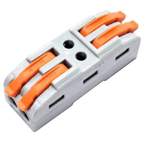 Conector empalme para cable - 2 entradas y dos salidas - Pack 10 unidades